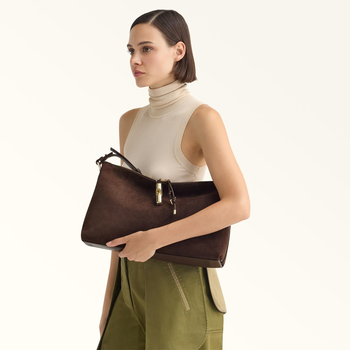 Furla Debby Shoulder Bag M Toni Espresso - Furla