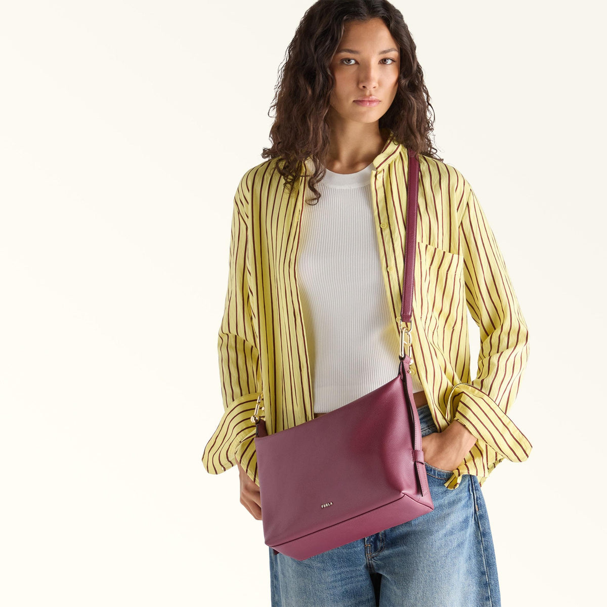 Furla Tonie Shoulder Bag M Red Apple - Furla