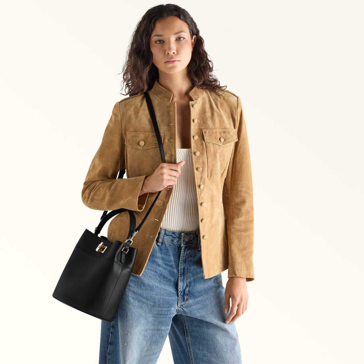 Furla Amelia Bucket Bag M Nero - Furla
