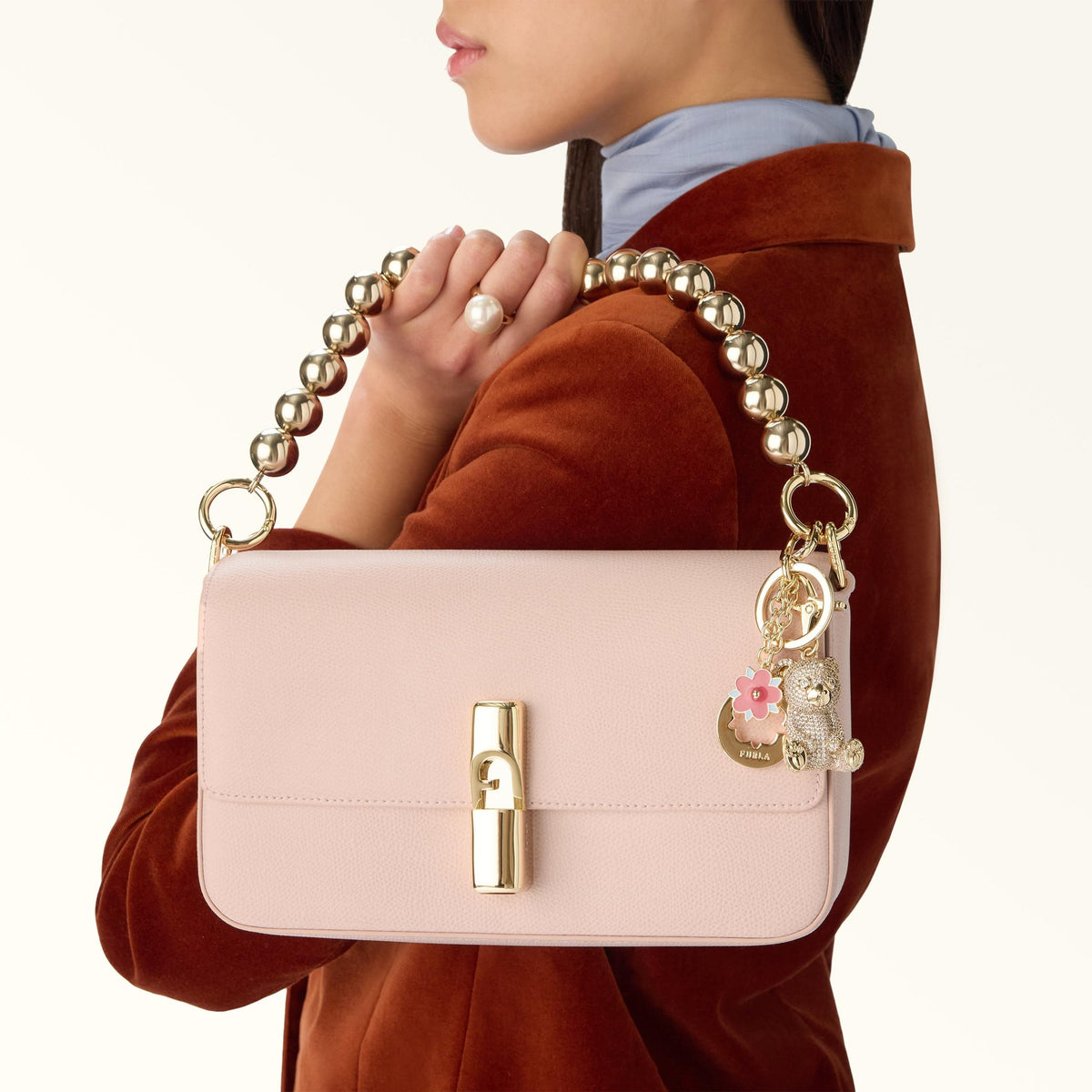Furla Iride Crossbody S Dusty Pink - Furla