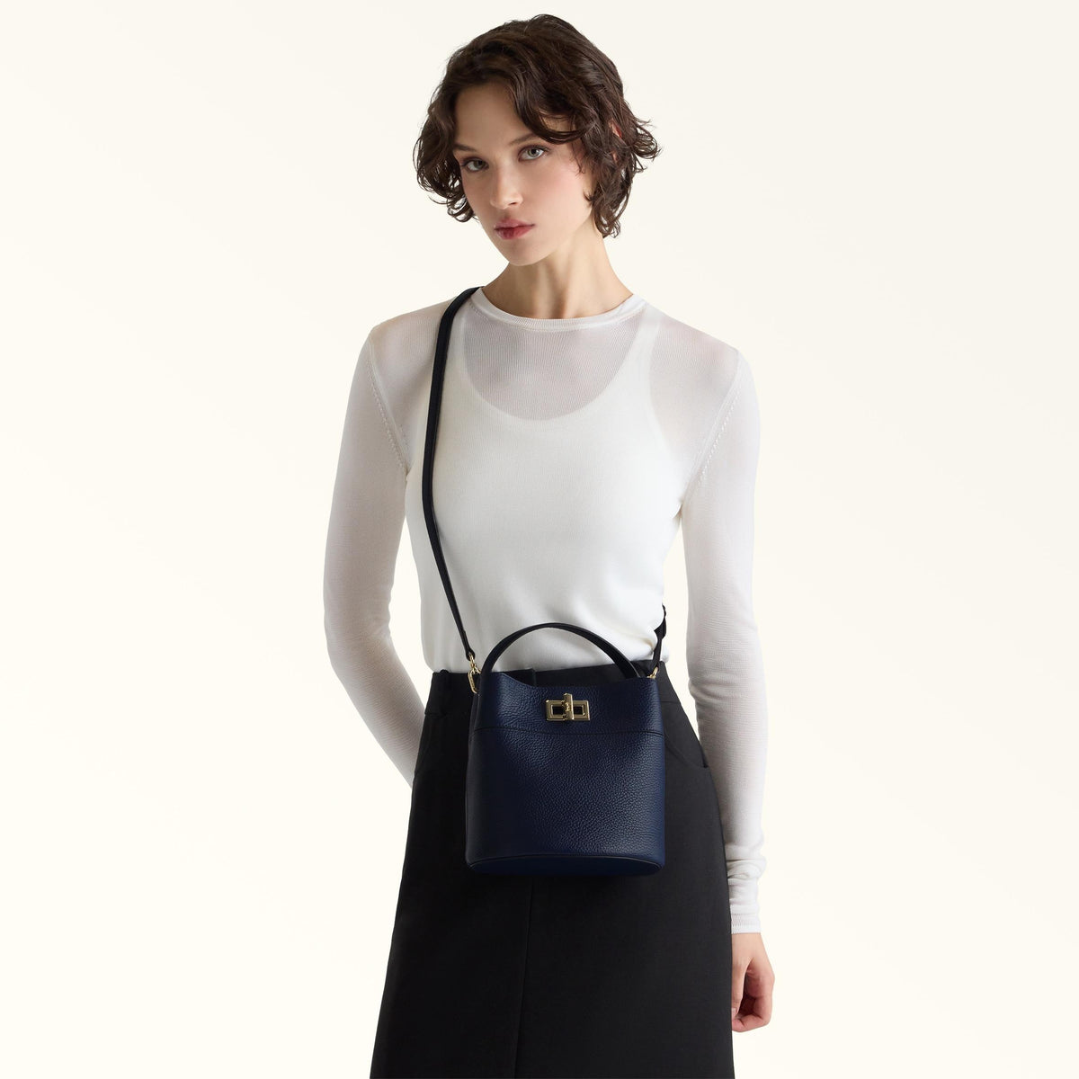 Furla Amelia Bucket Bag Ink Blue - Furla