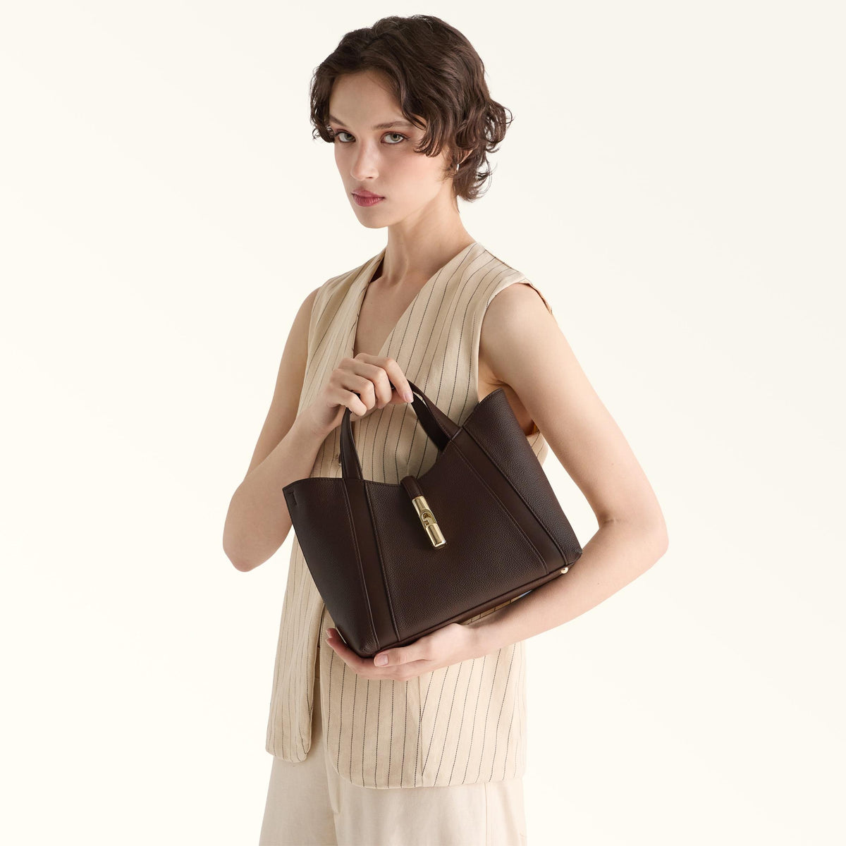 Furla Goccia Tote S Cioccolato - Furla