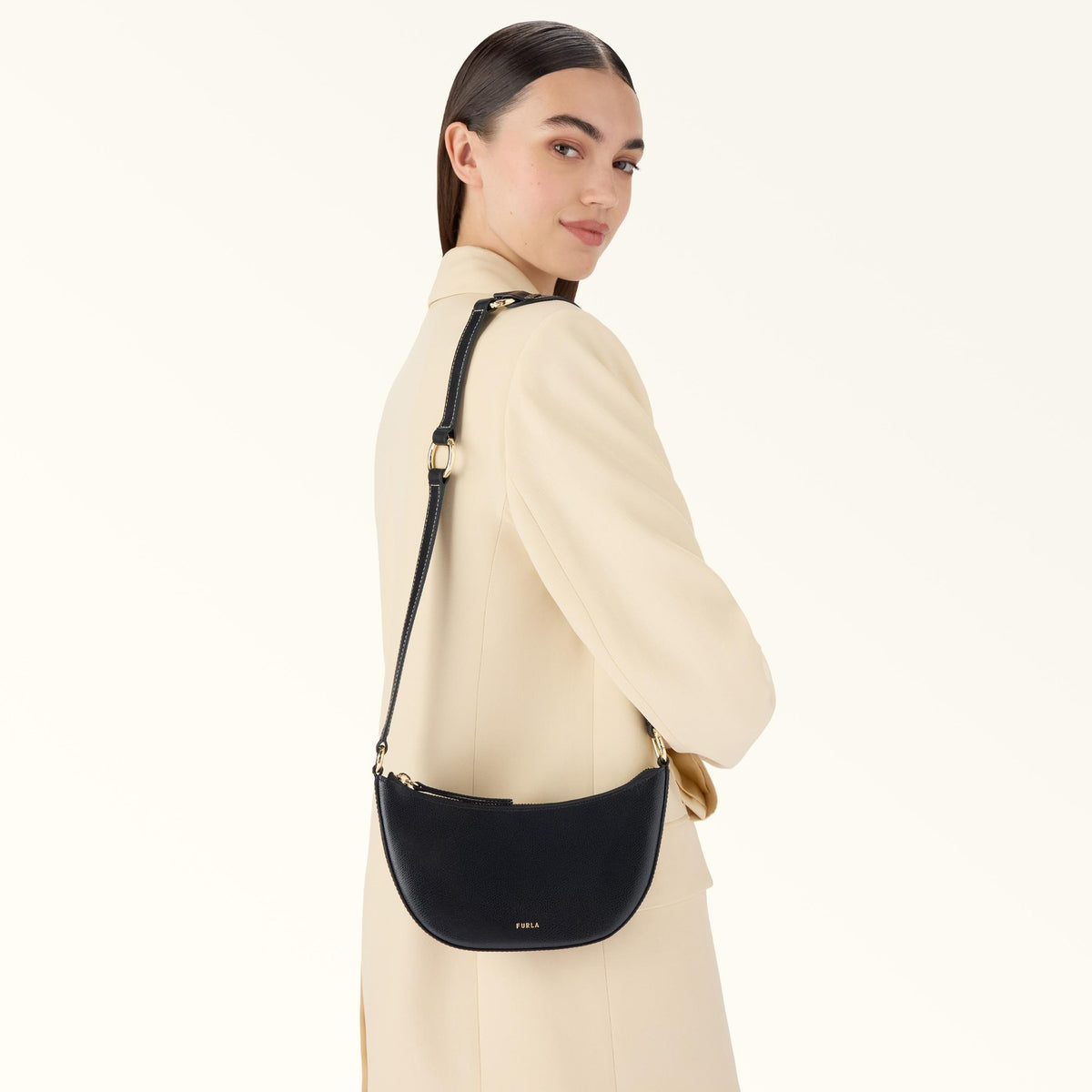 Furla Fiona Shoulder Strap Nero - Furla
