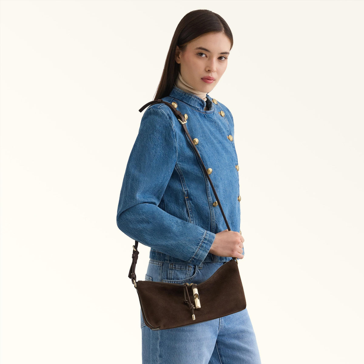 Furla Debby Shoulder Bag Toni Espresso - Furla