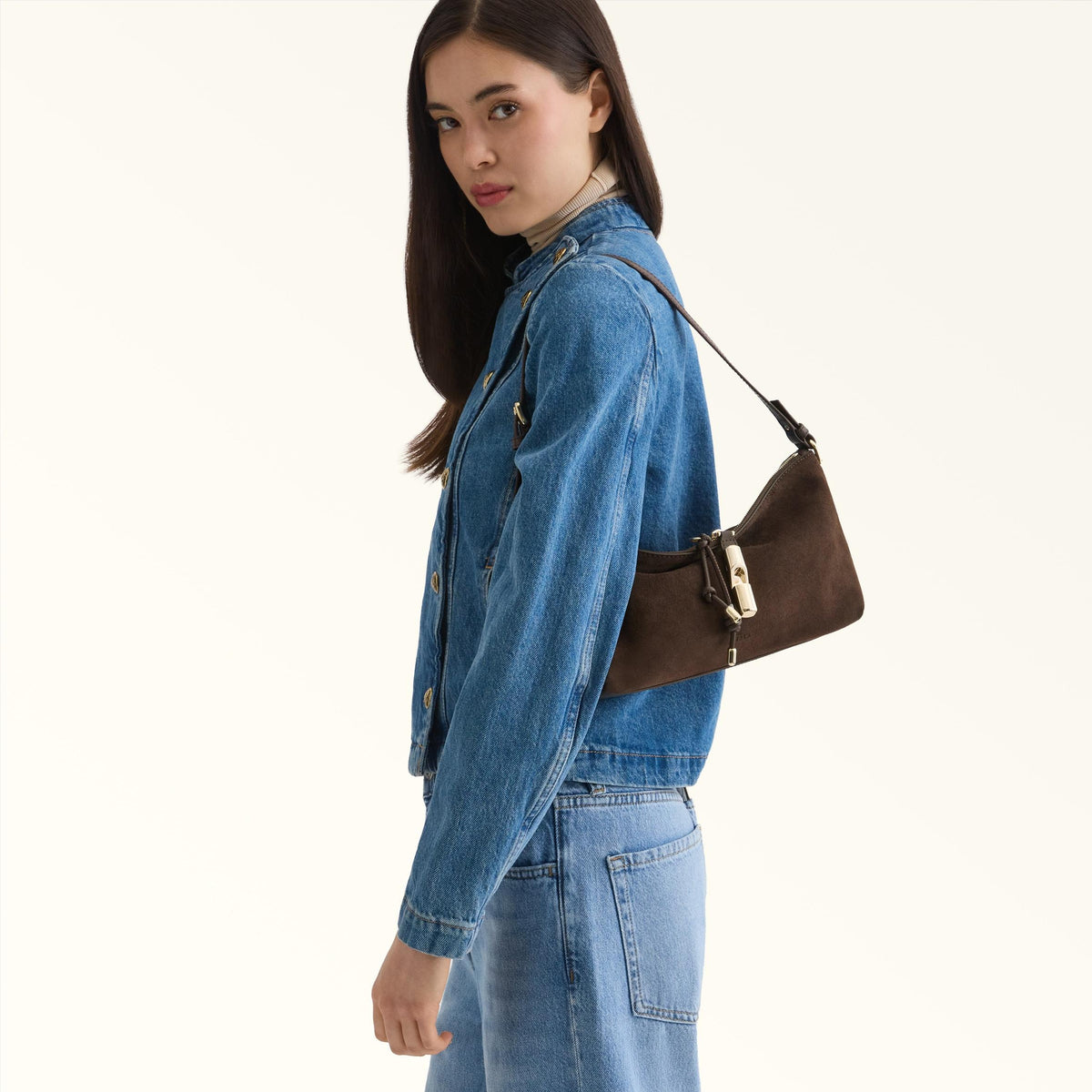 Furla Debby Shoulder Bag Toni Espresso - Furla