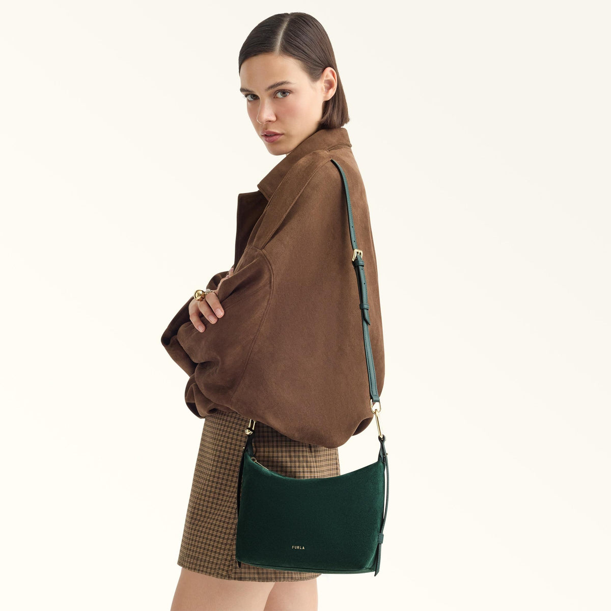Furla Tonie Shoulder Bag Toni Dark Forest - Furla