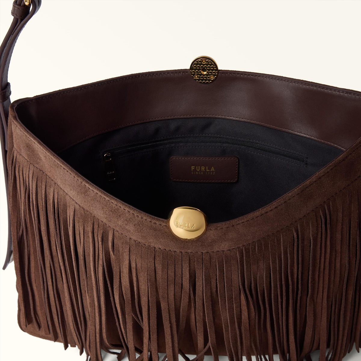 Furla Sfera Soft Shoulder Bag L Toni Cioccolato - Furla