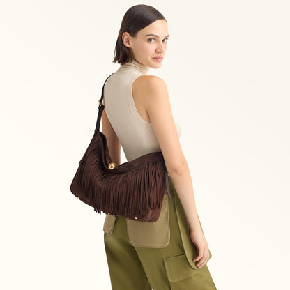 Furla Sfera Soft Shoulder Bag L Toni Cioccolato - Furla