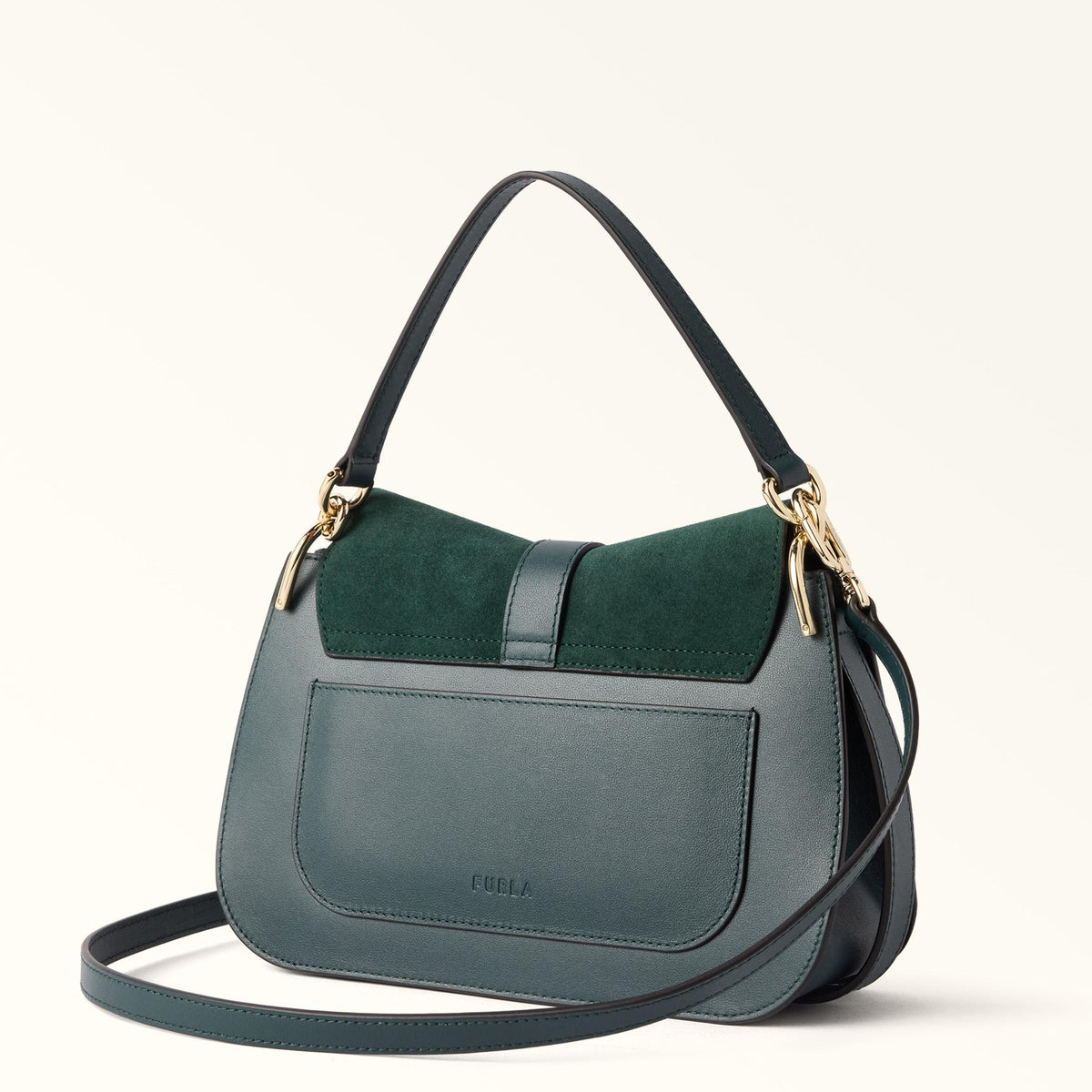 Furla Flow Top Handle M Toni Dark Forest - Furla