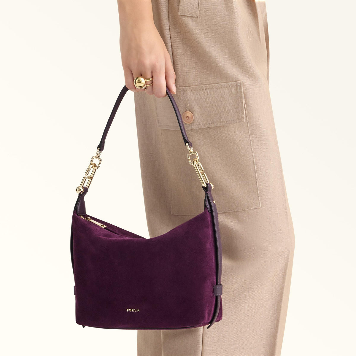 Furla Tonie Shoulder Bag Toni Winter Bloom - Furla