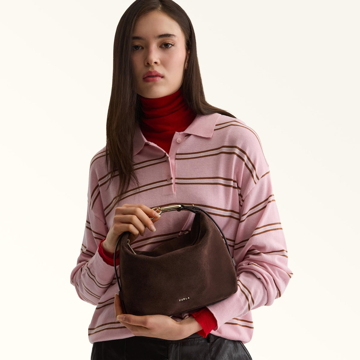 Furla Tonie Shoulder Bag Toni Cioccolato - Furla