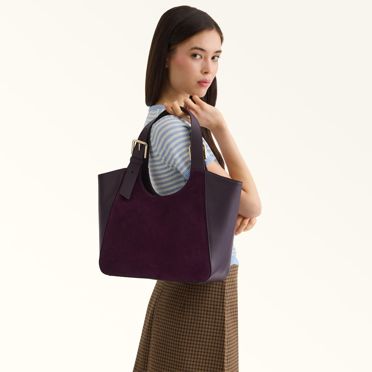 Furla Dora Tote M Toni Winter Bloom - Furla