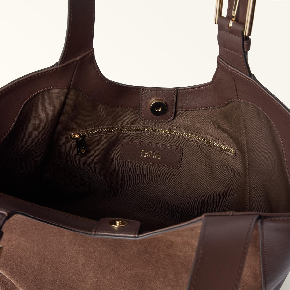 Furla Dora Tote M Toni Cioccolato - Furla