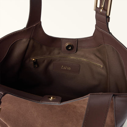 Furla Dora Tote M Toni Cioccolato - Furla
