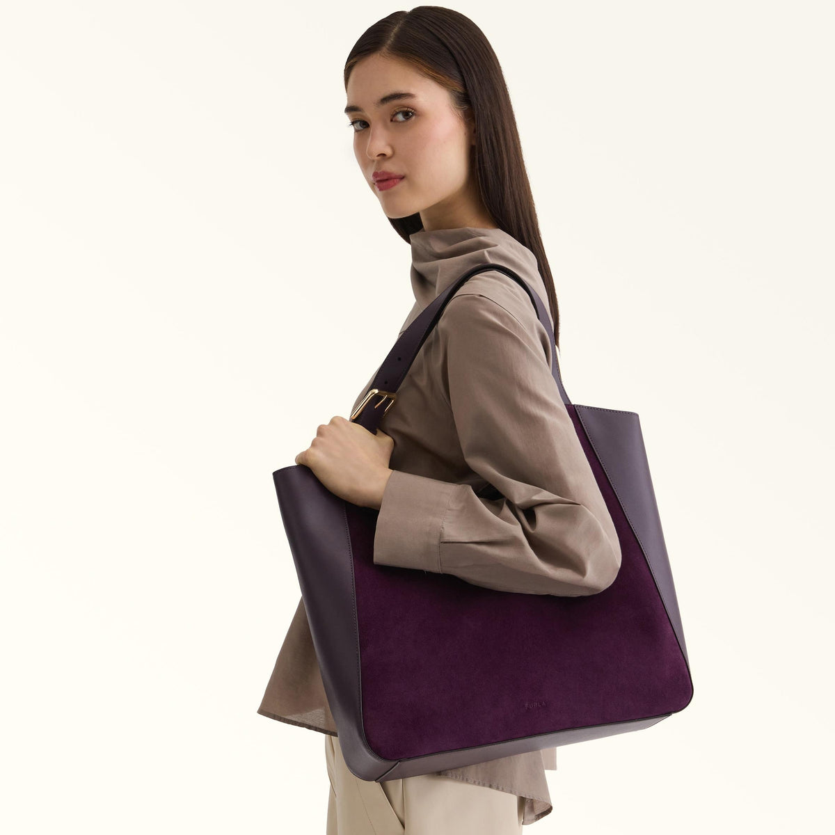 Furla Dora Tote L Toni Winter Bloom - Furla