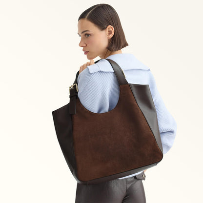 Furla Dora Tote L Toni Cioccolato - Furla