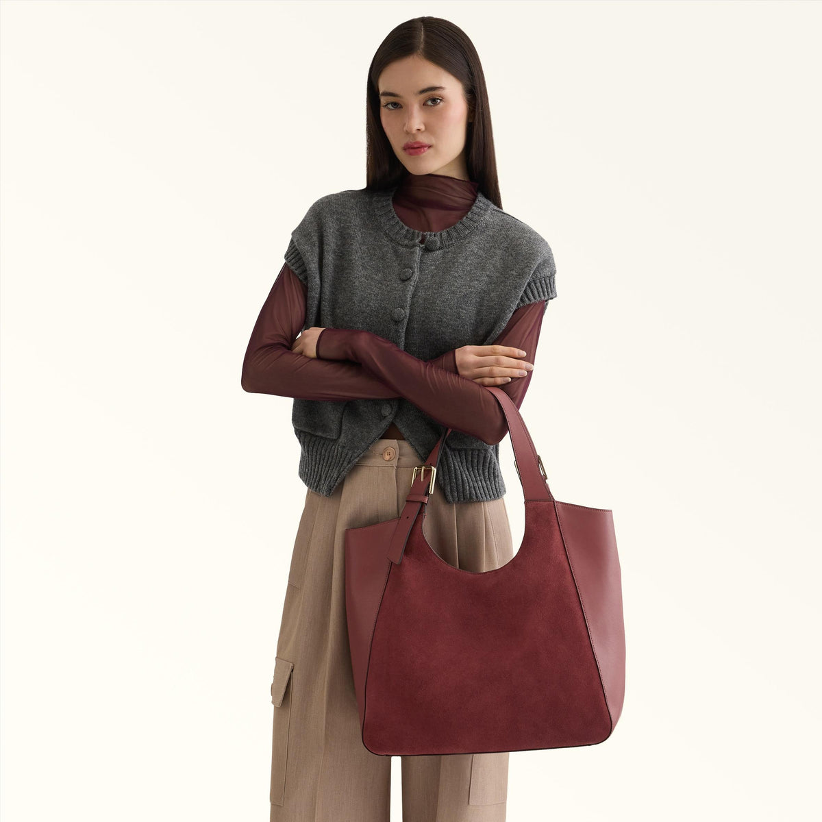 Furla Dora Tote L Toni Marsala - Furla