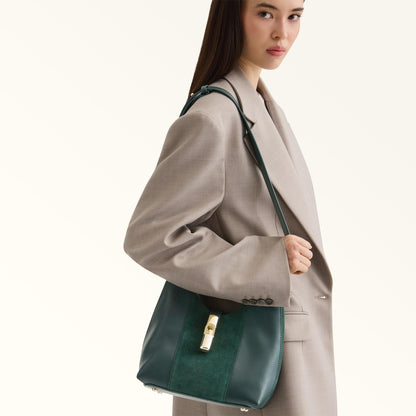 Furla Goccia Shoulder Bag S Toni Dark Forest - Furla
