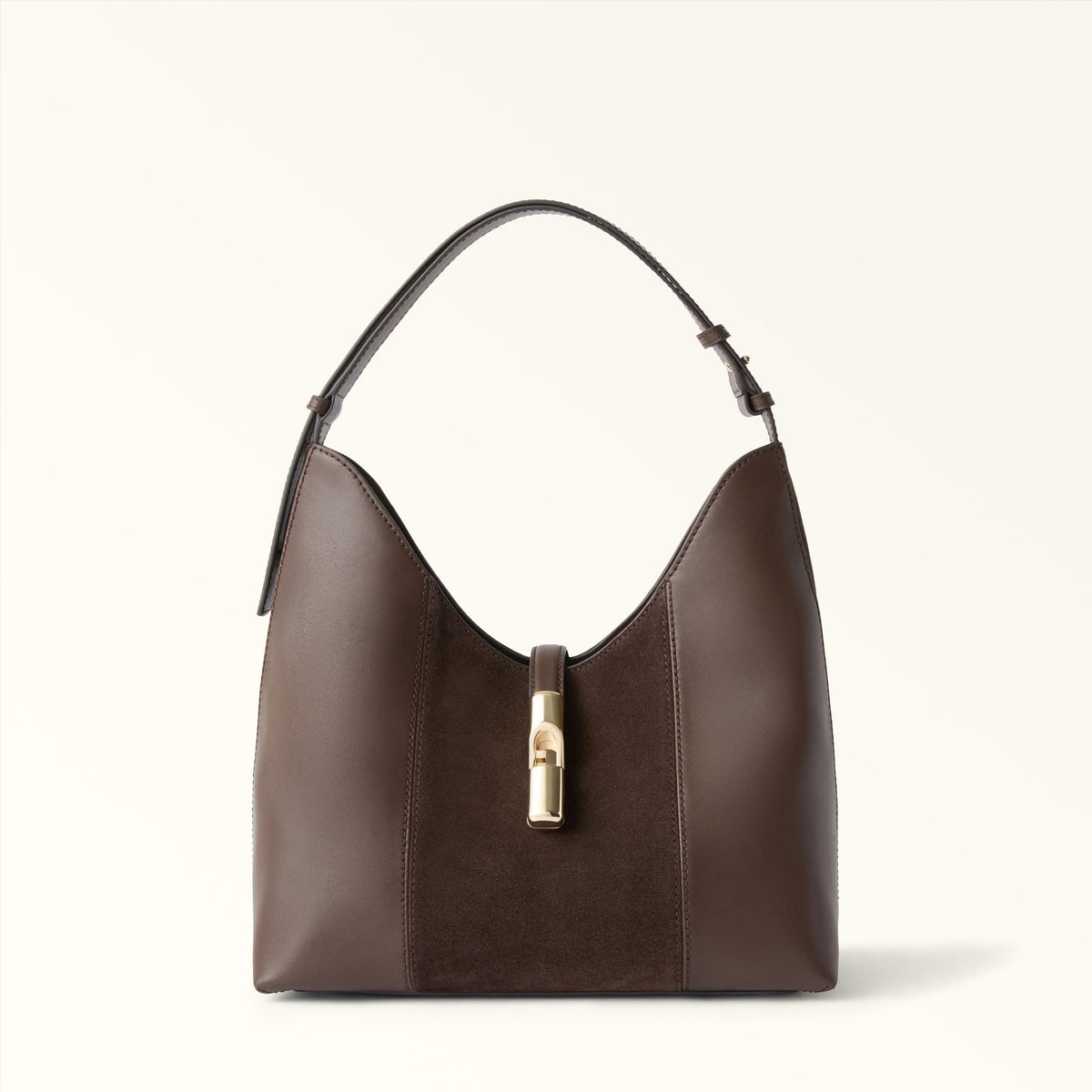 Furla Goccia Shoulder Bag M Toni Espresso - Furla
