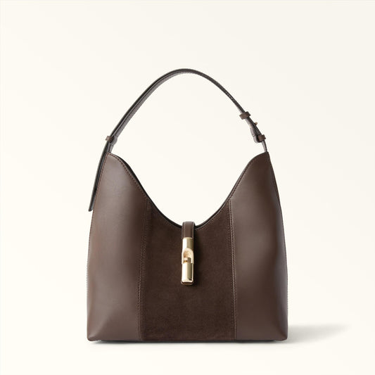Furla Goccia Shoulder Bag M Toni Espresso - Furla