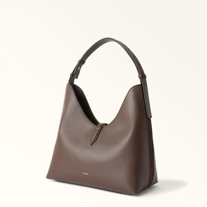 Furla Goccia Shoulder Bag M Toni Espresso - Furla