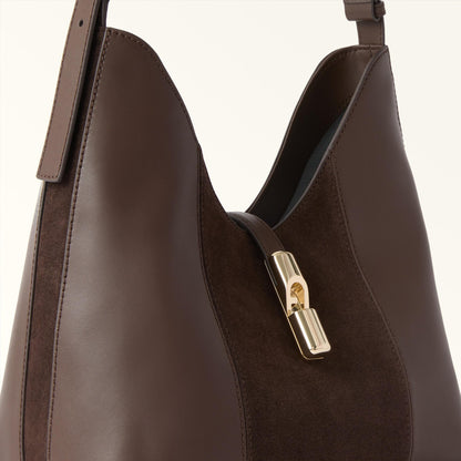 Furla Goccia Shoulder Bag M Toni Espresso - Furla
