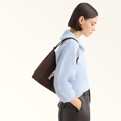 Furla Goccia Shoulder Bag S Toni Espresso - Furla