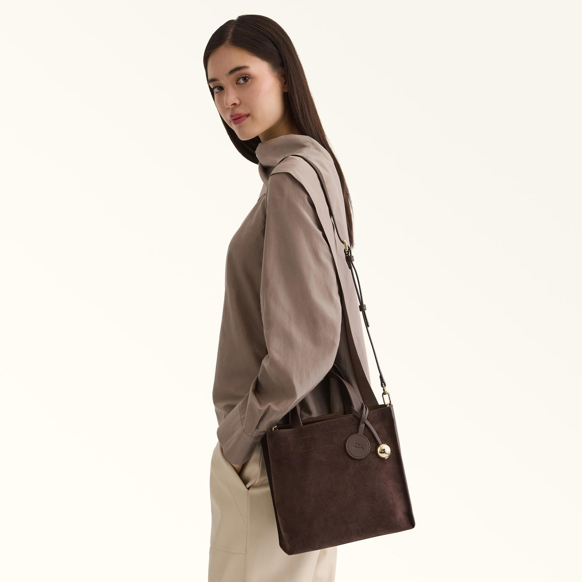 Furla Divide It Tote S Toni Espresso - Furla