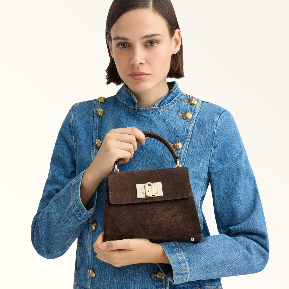 Furla 1927 Top Handle MINI Toni Espresso - Furla
