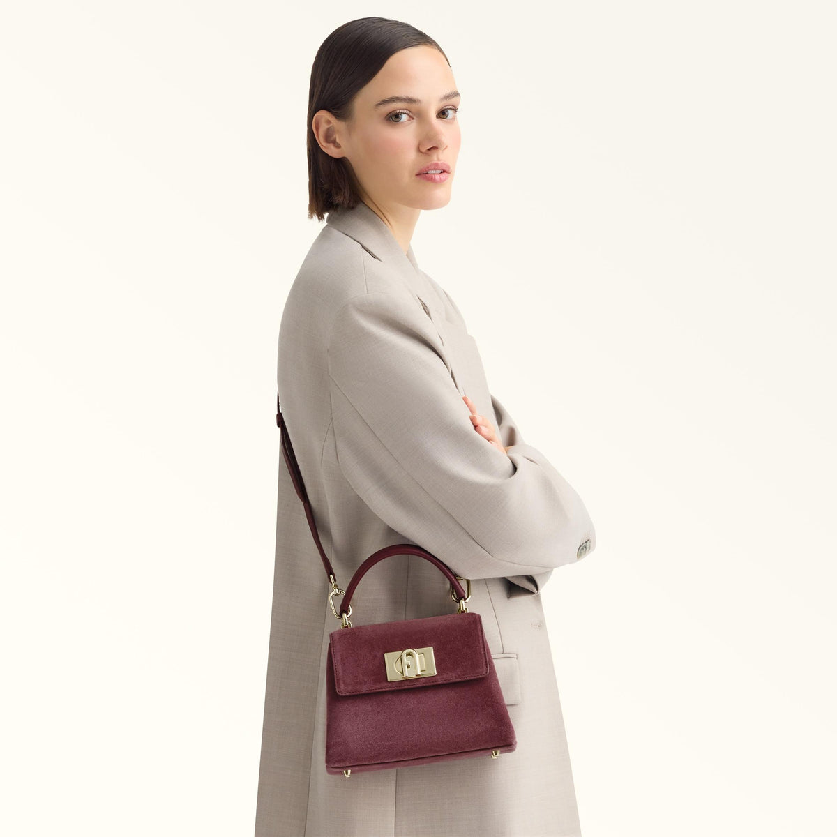 Furla 1927 Top Handle MINI Toni Red Apple - Furla