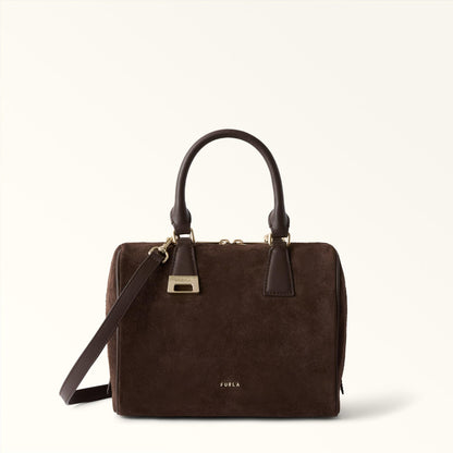 Furla Olivia Boston Bag M Toni Cioccolato - Furla