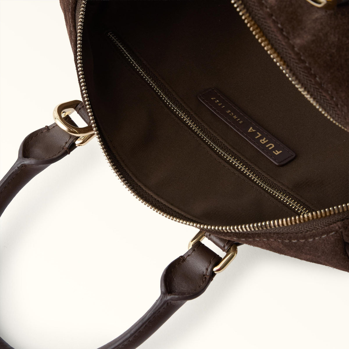 Furla Olivia Boston Bag M Toni Cioccolato - Furla