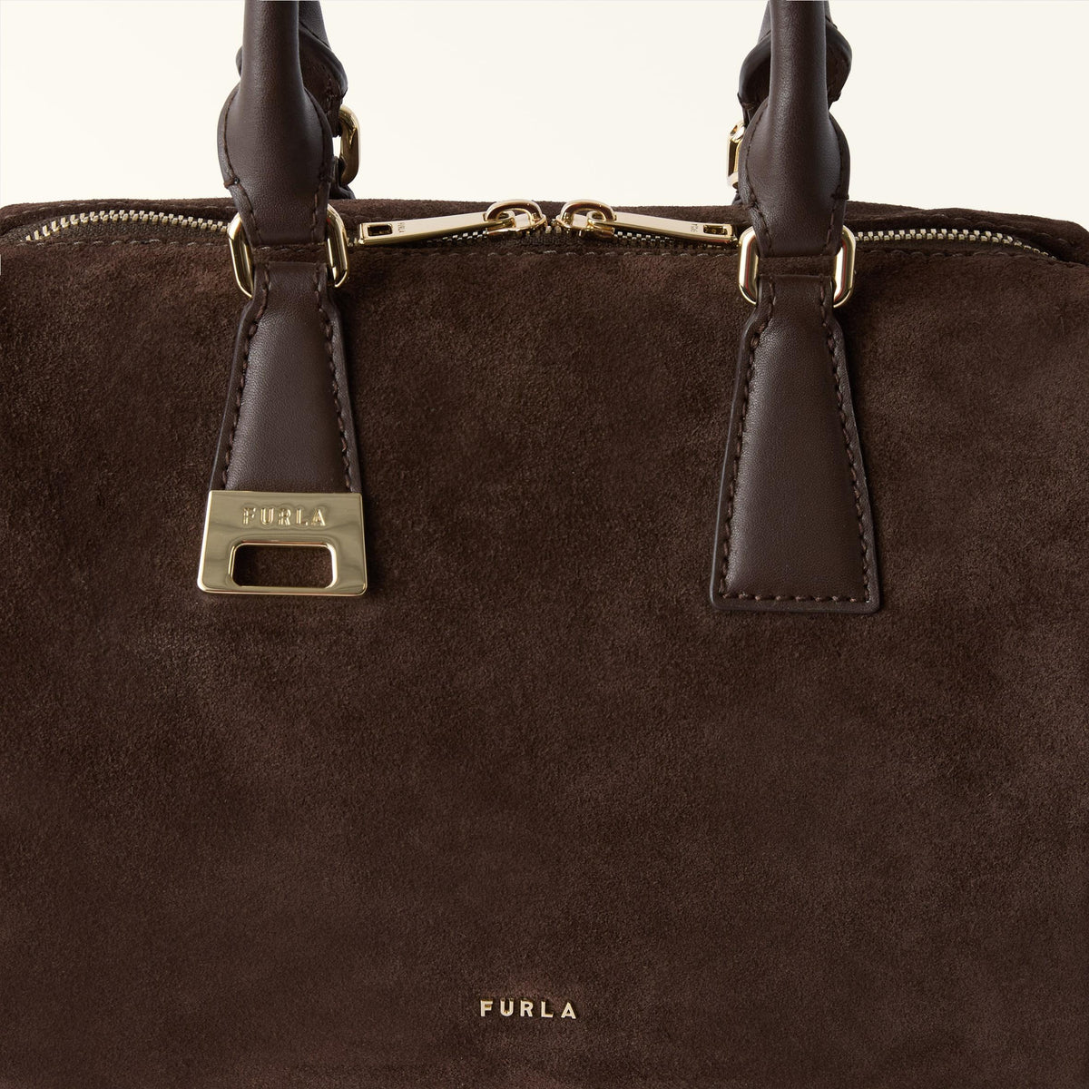 Furla Olivia Boston Bag M Toni Cioccolato - Furla