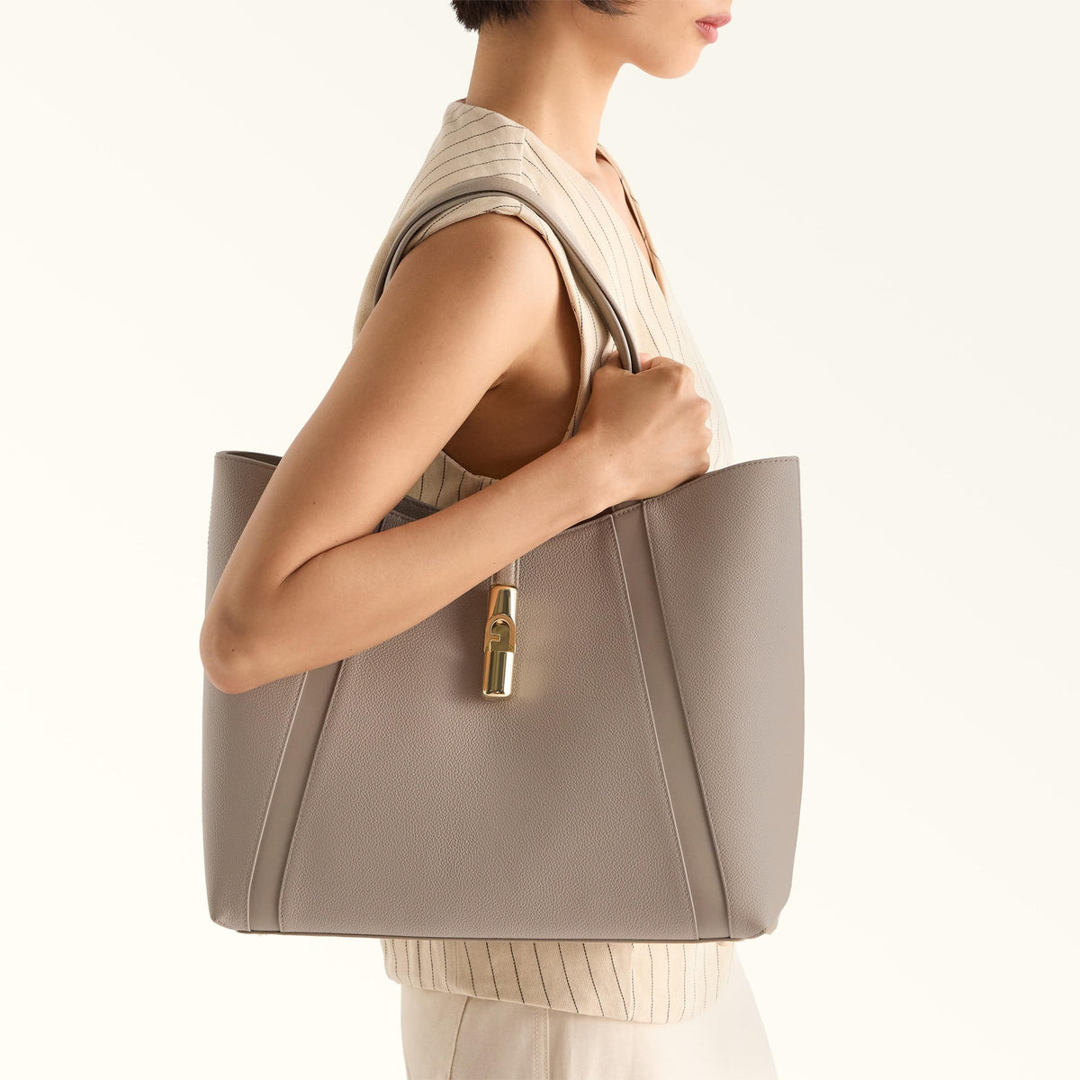 Furla Goccia Tote L Linen - Furla