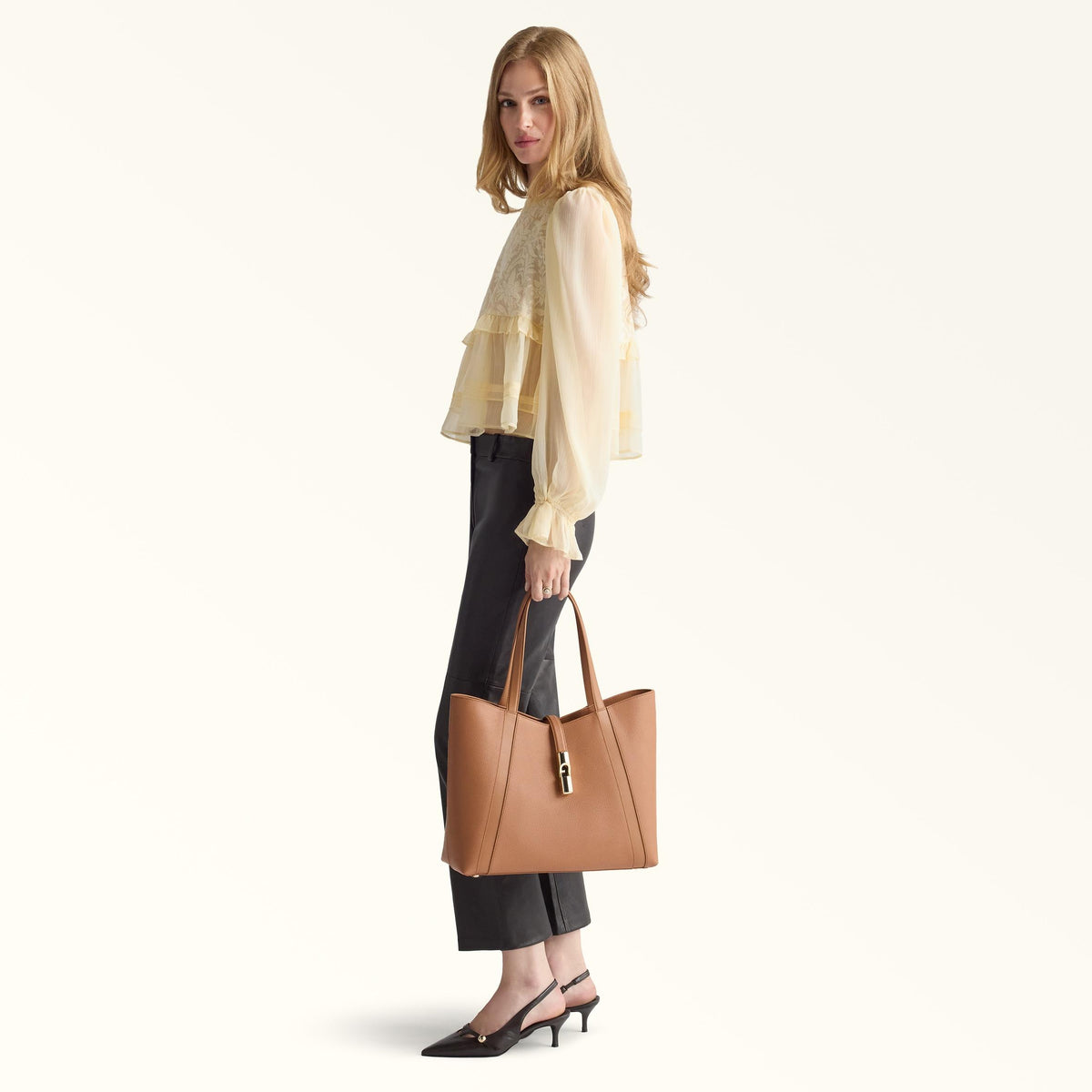 Furla Goccia Tote L Brandy - Furla