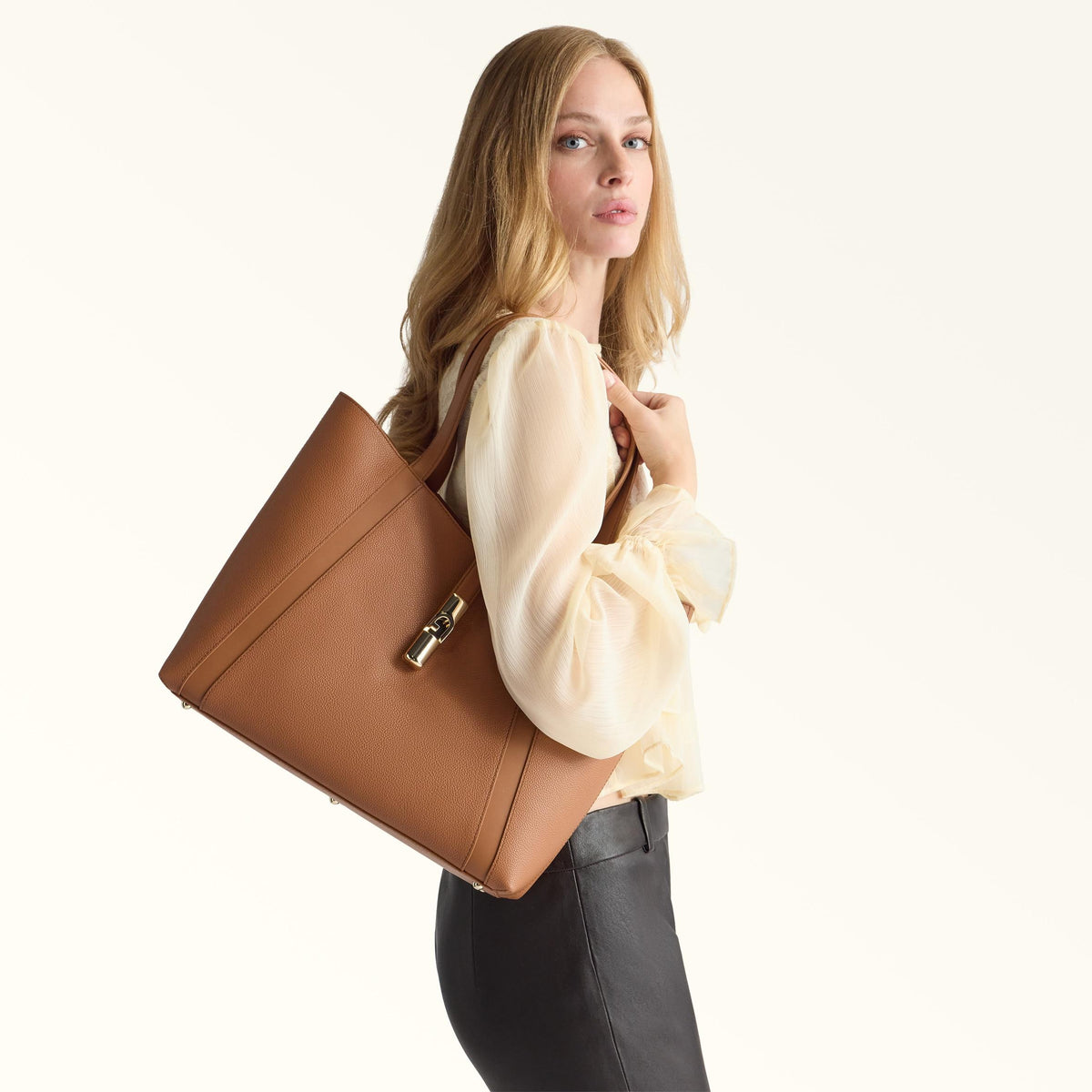 Furla Goccia Tote L Brandy - Furla