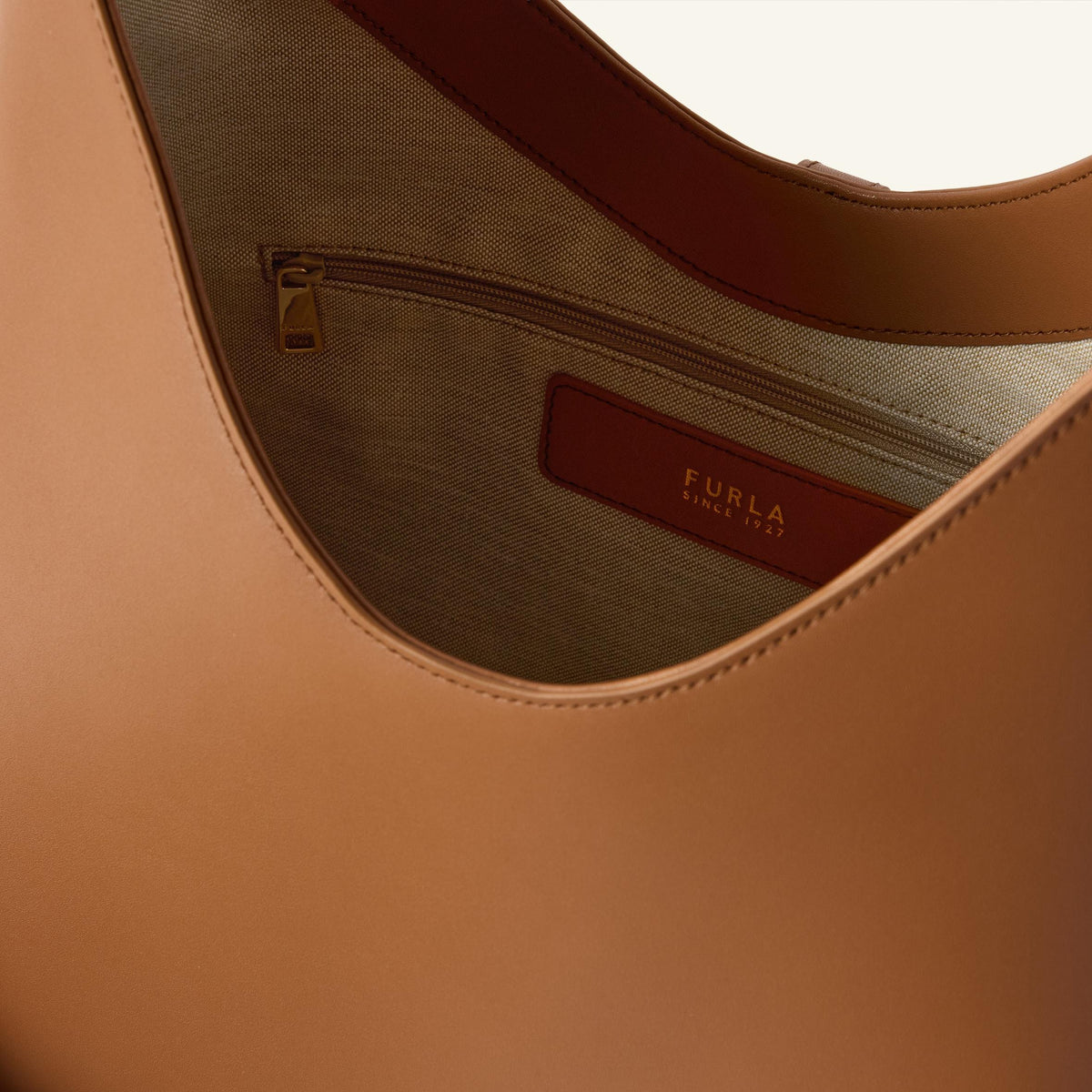 Furla Goccia Shoulder Bag M Brandy - Furla