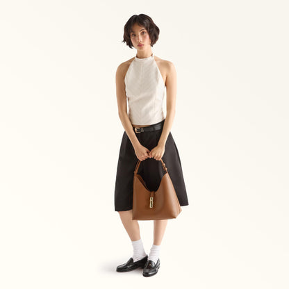 Furla Goccia Shoulder Bag M Brandy - Furla