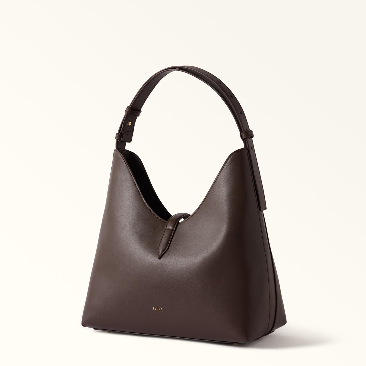 Furla Goccia Shoulder Bag M Cioccolato - Furla