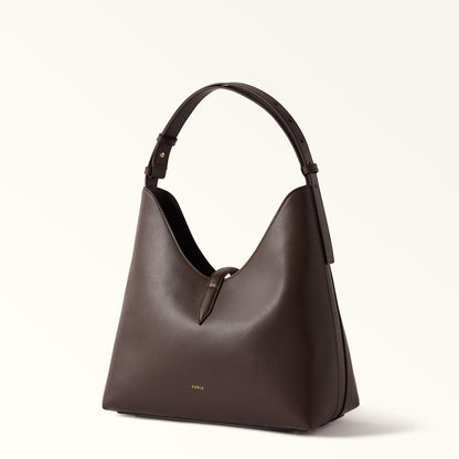 Furla Goccia Shoulder Bag M Cioccolato - Furla