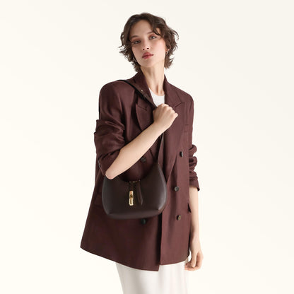 Furla Goccia Shoulder Bag S Cioccolato - Furla