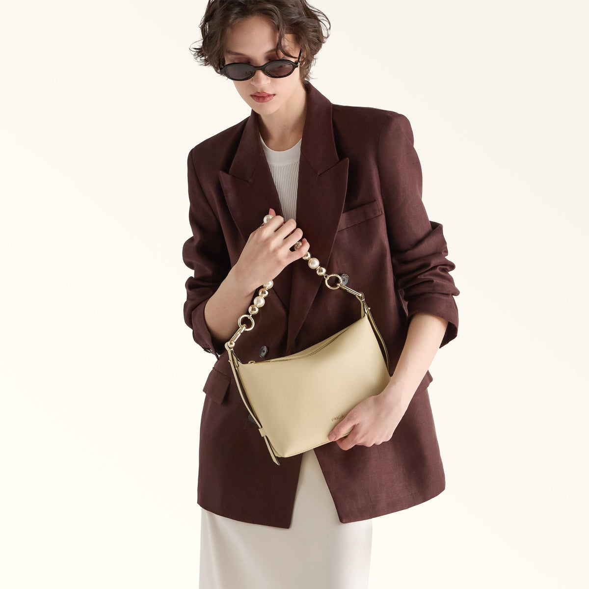 Furla Tonie Shoulder Bag Cremino - Furla