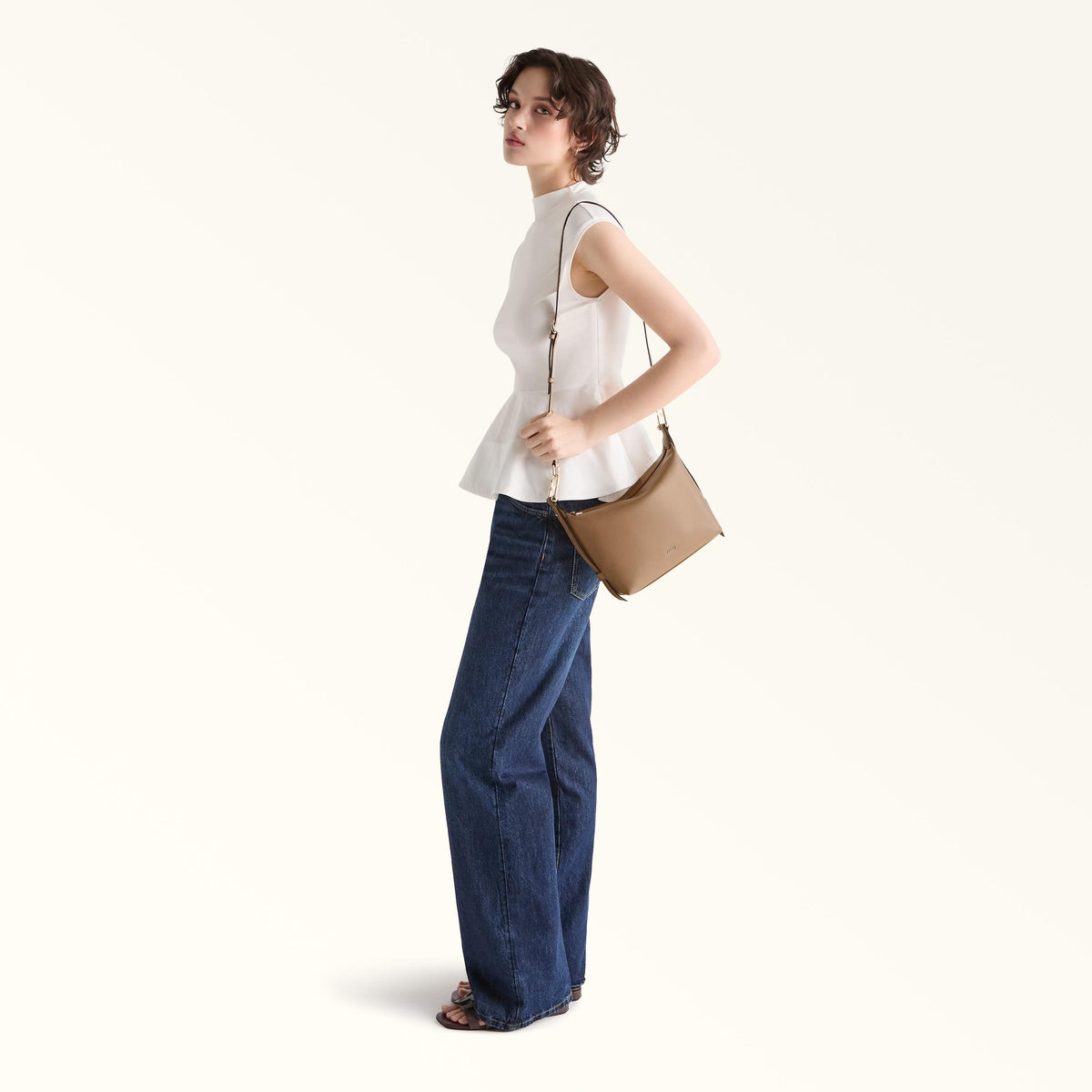 Furla Tonie Shoulder Bag Toffee - Furla