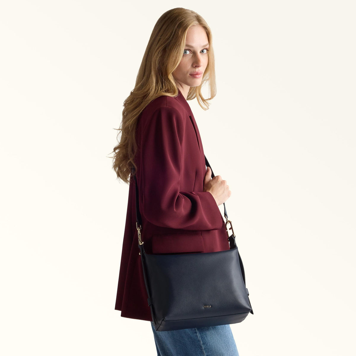 Furla Tonie Shoulder Bag M Mediterraneo - Furla