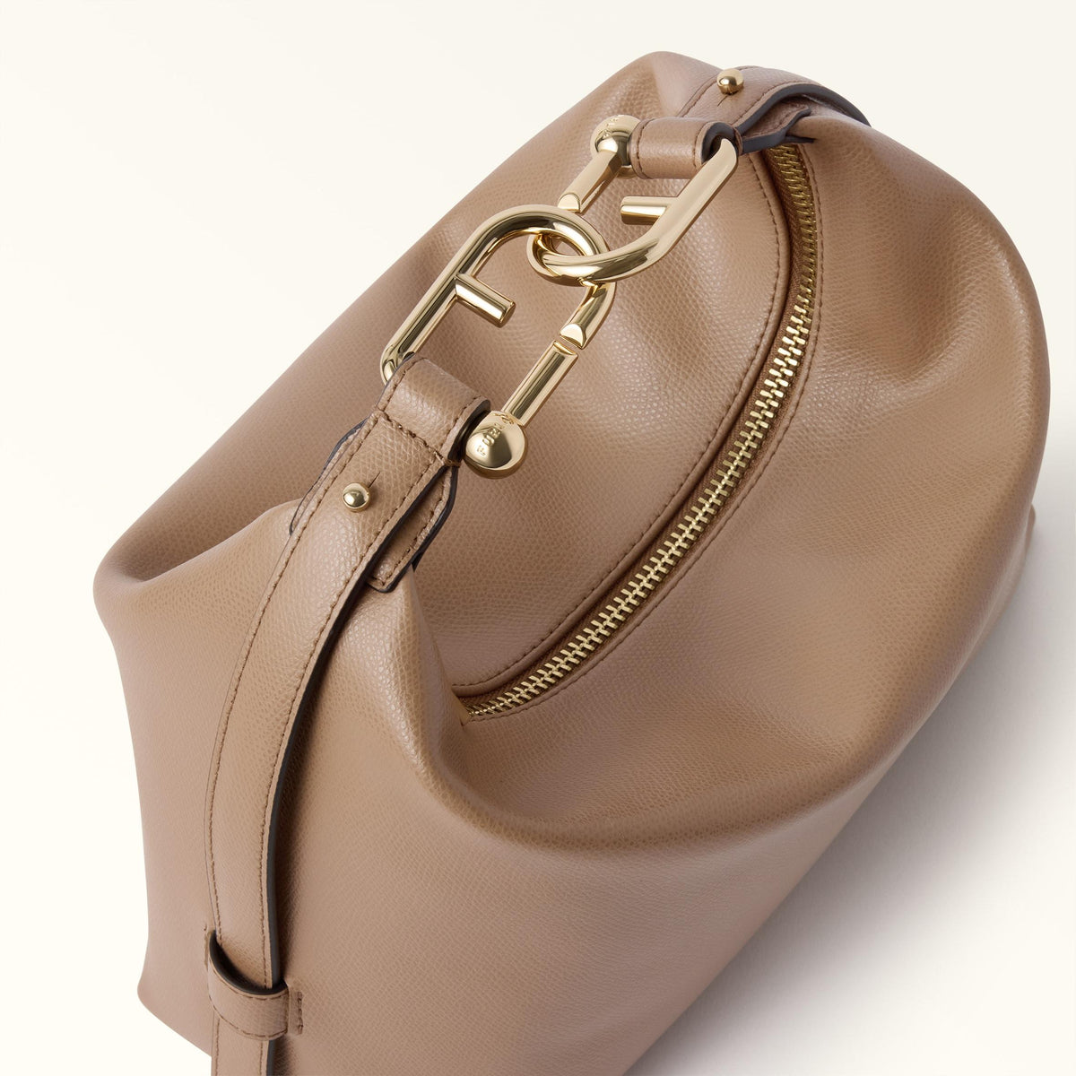 Furla Tonie Shoulder Bag M Toffee - Furla
