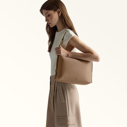 Furla Tonie Shoulder Bag M Toffee - Furla
