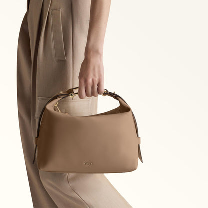 Furla Tonie Shoulder Bag M Toffee - Furla
