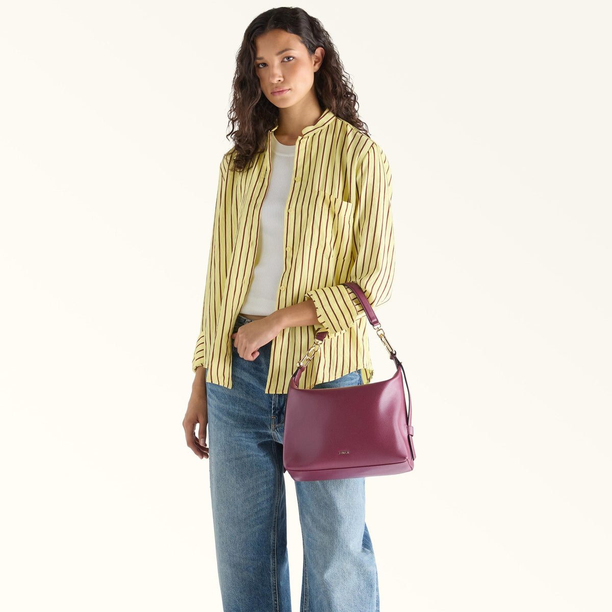 Furla Tonie Shoulder Bag M Red Apple - Furla