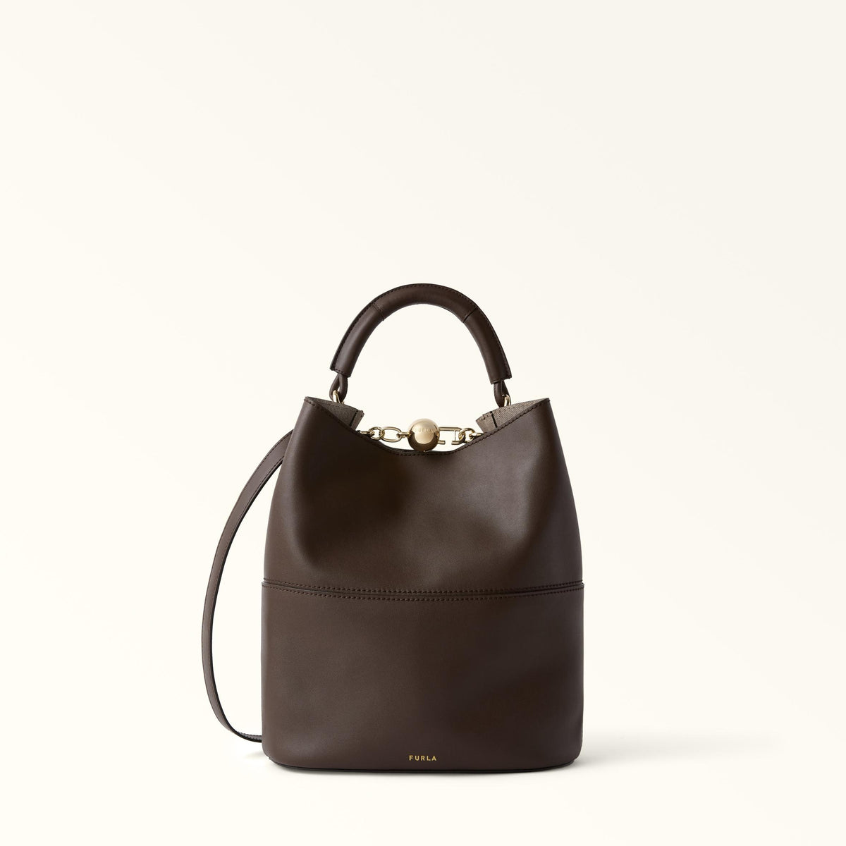 Furla Sfera Bucket Bag S Espresso+Vaniglia Int. - Furla