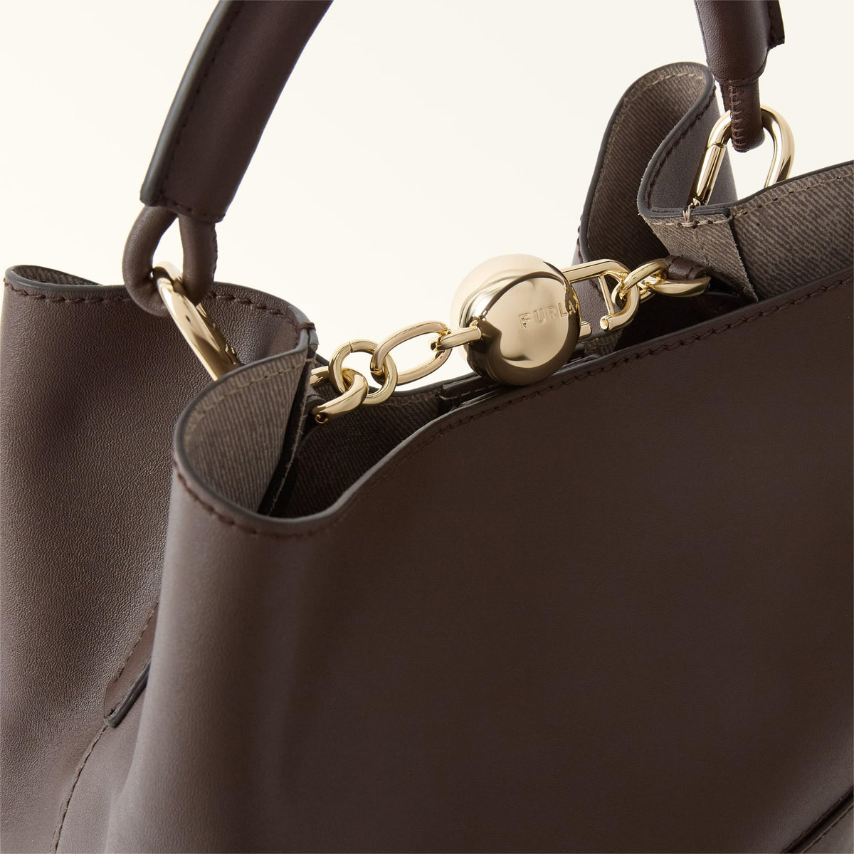 Furla Sfera Bucket Bag S Espresso+Vaniglia Int. - Furla